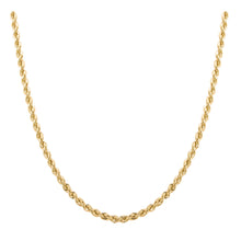 24 inch 18kt Yellow Gold Plated Over Stainless Steel Rope Chain