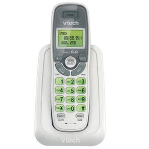 Vtech 6.0 Interference-Free Digital Single Handset Cordless Phone with Call Waiting & ID in White