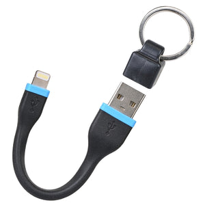 5" Tech Universe MFI to USB Charge & Sync Cable for iPod/iPhone/iPad w/Keychain Attachment