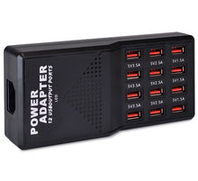 12-Port 12 Amp USB Fast Charging Power Adapter