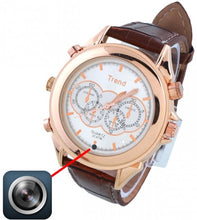 8 GB Waterproof Watch with HD Camera & Video Recorder in Brown