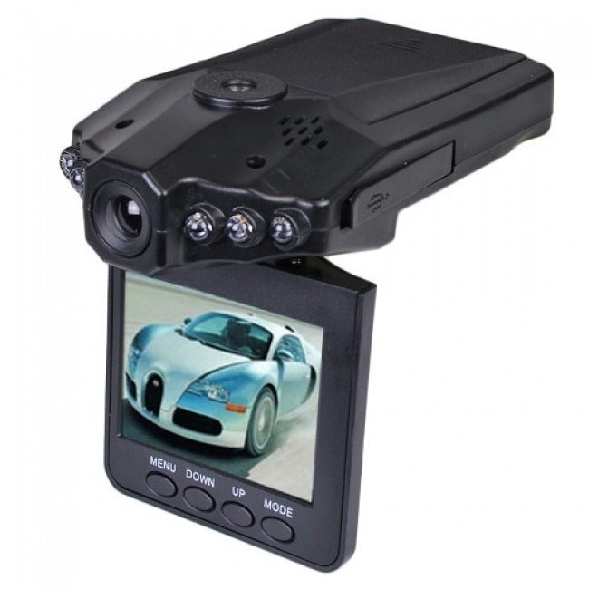 Xtreme 1280x960 HD Dash Cam w/Night Vision, Flip Down 2.4